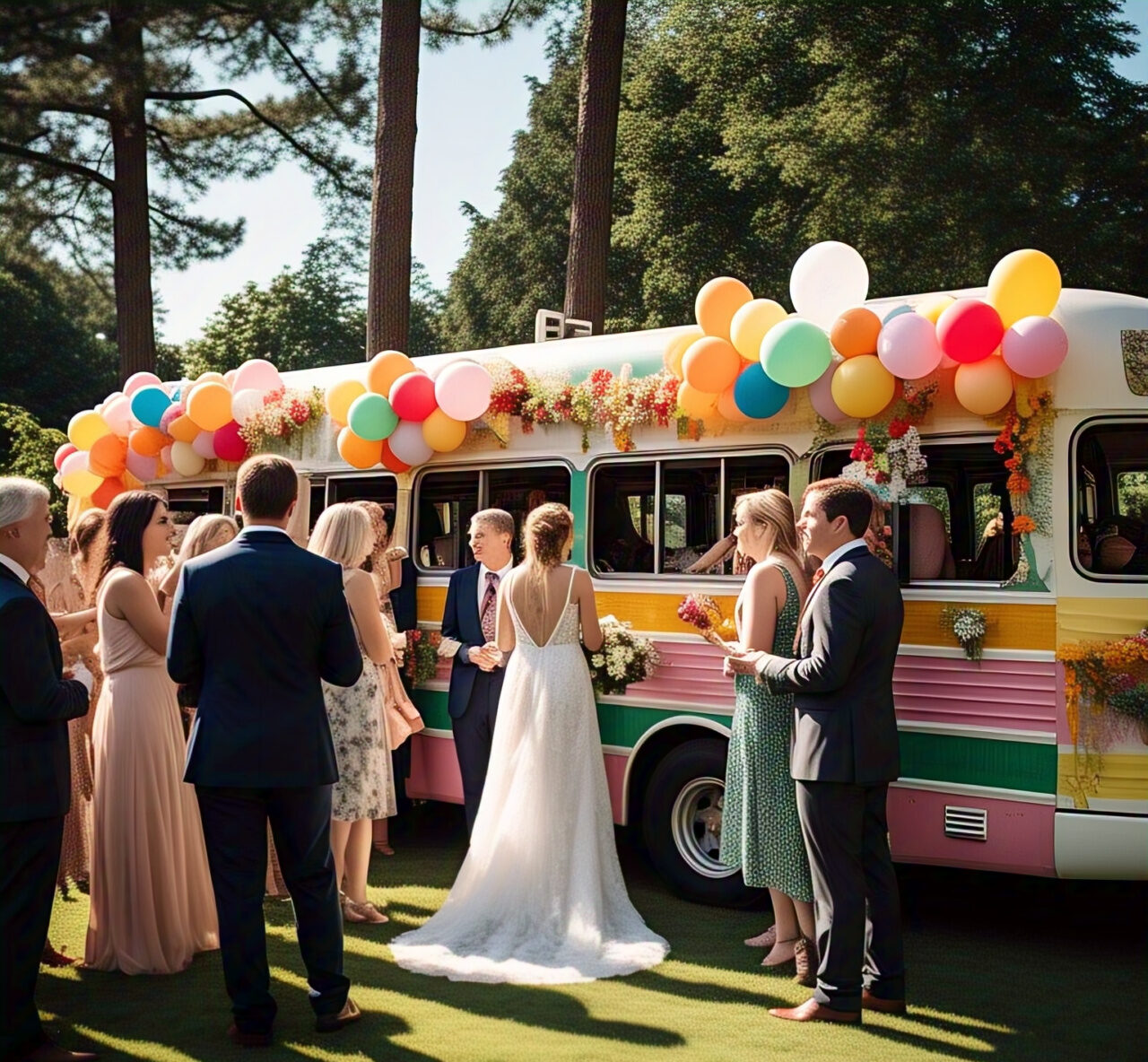 wedding party bus